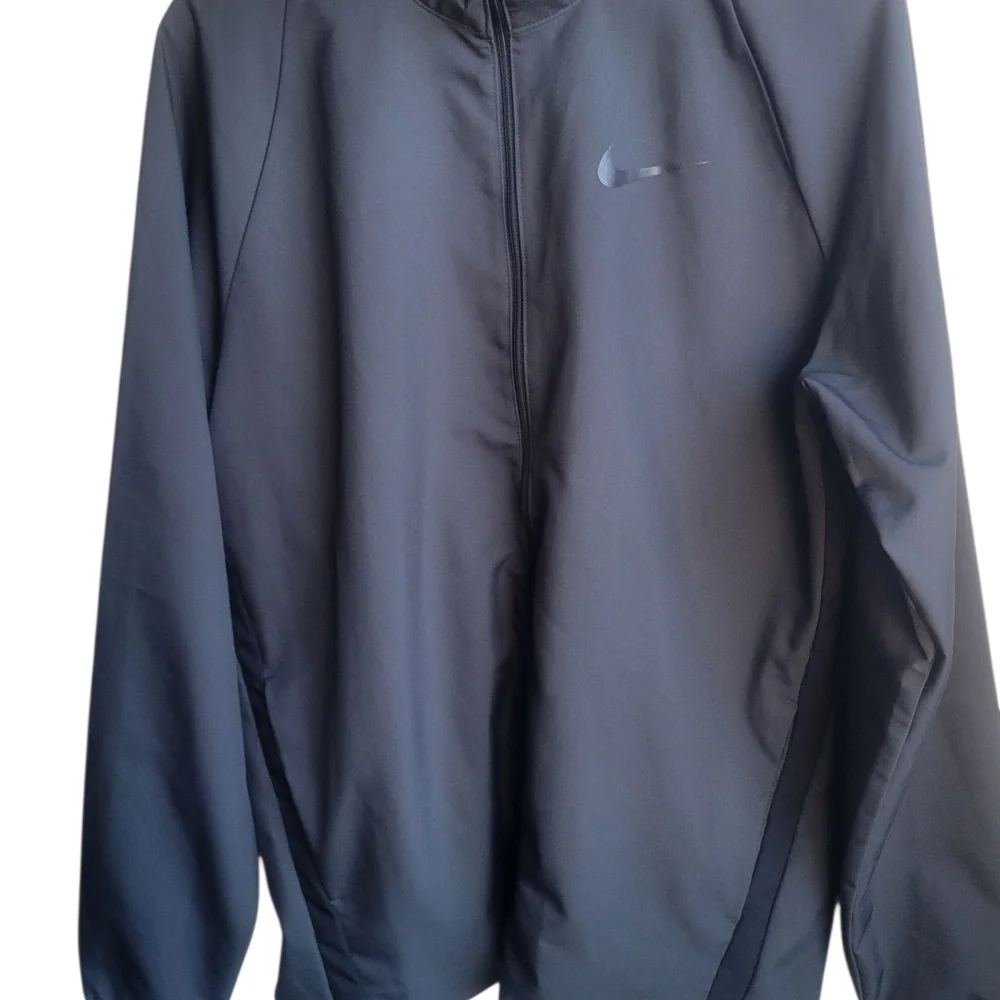 Nike Men's Gray Windbreaker Jacket Sz L